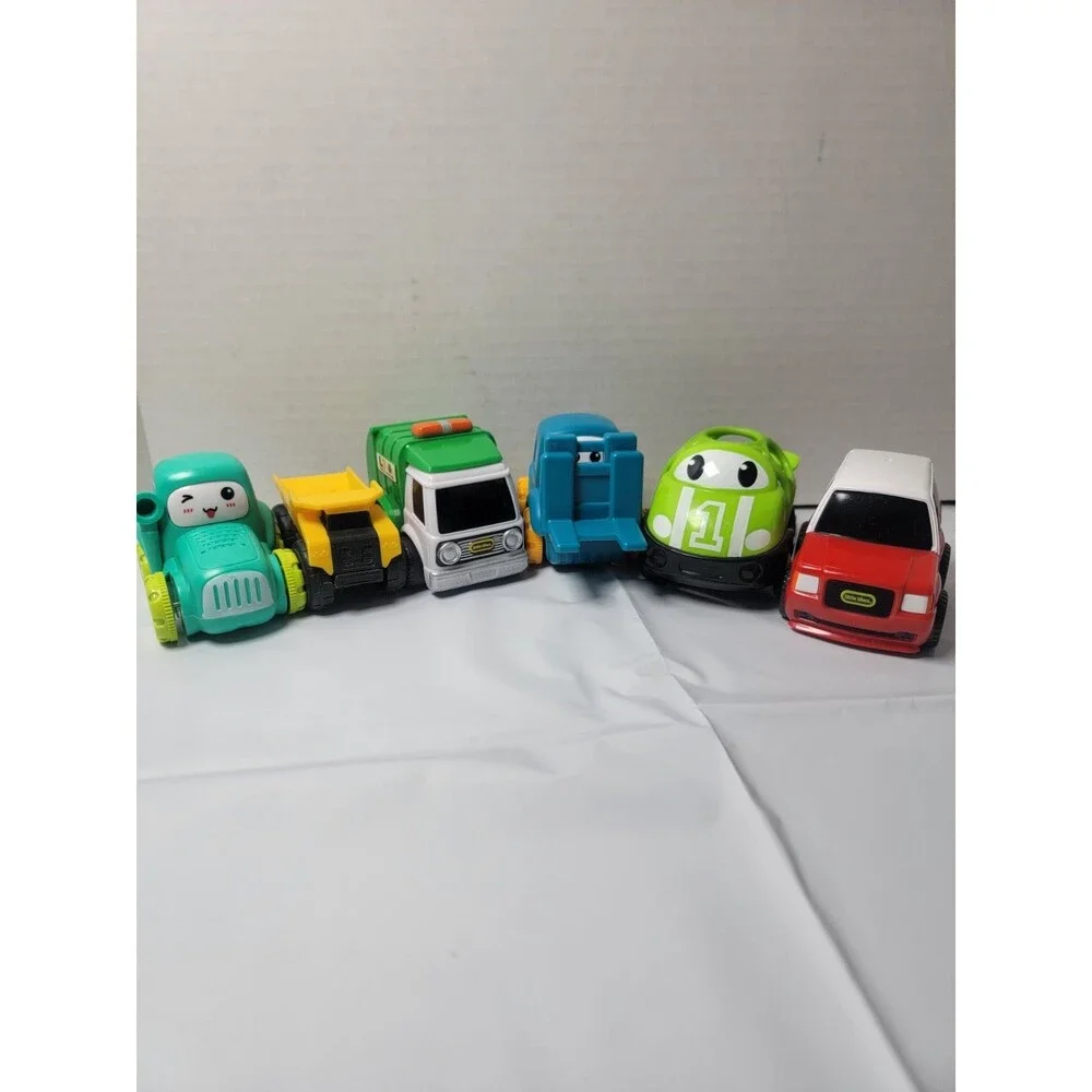 Toddler Toy Vehicle Lot of 6 Little Tikes & Other Cars Trucks Forklift...